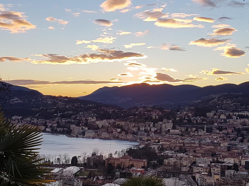 Sonniges Paradies Mit Seeblick Und Panoramaterrasse Lugano Dış mekan fotoğraf